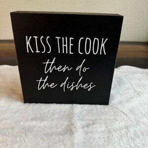 Hobby Lobby Black and White Kitchen Sign